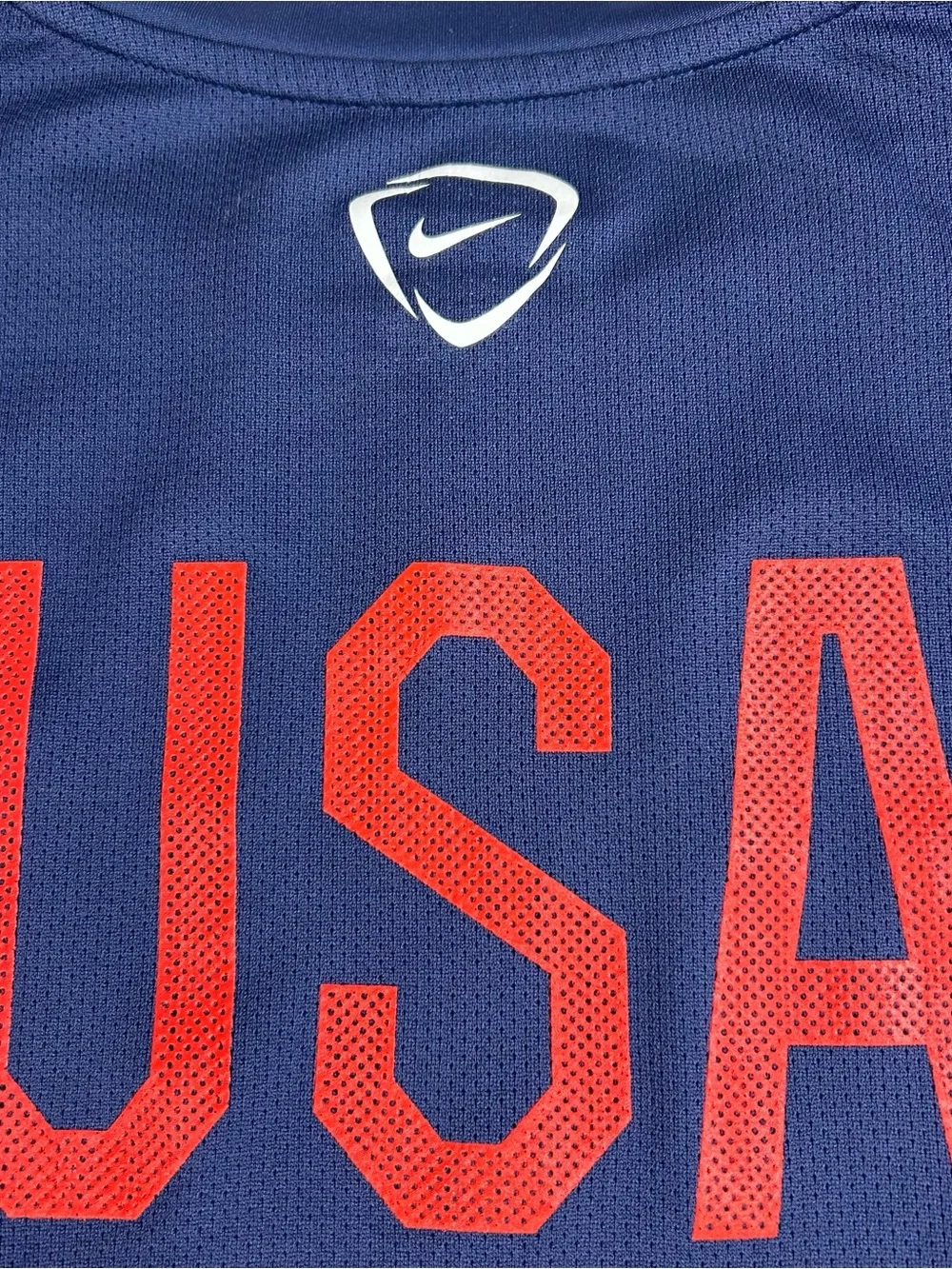 Nike US Soccer USA Men's Dri-Fit Authentic Training Jersey Shirt Blue Navy XL